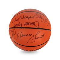 A Group of Vintage Chicago Bulls Team Signed Items (Beckett Authentication Services BAS Certified),