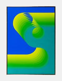 Untitled (Blue and Green Optics)