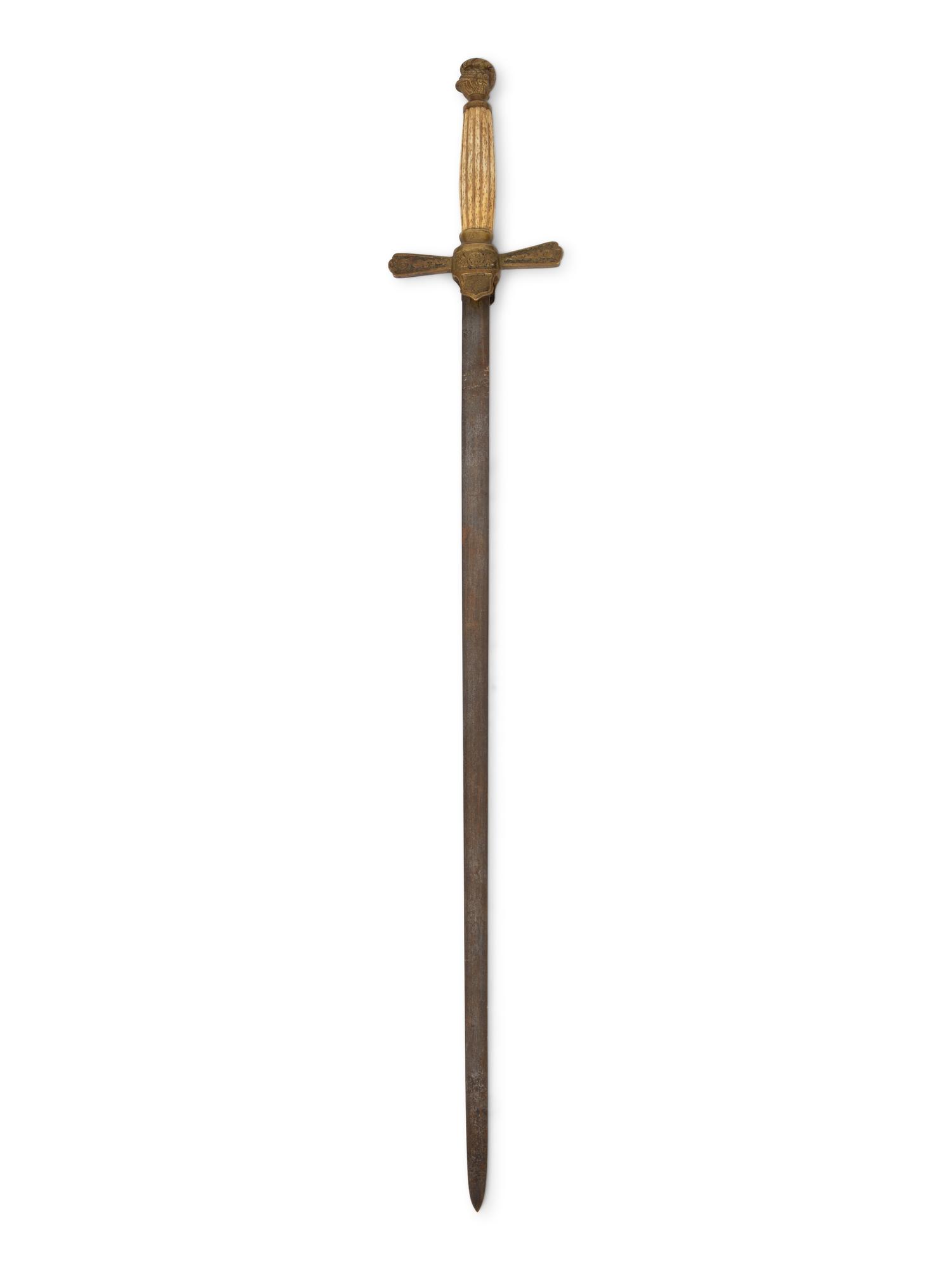 A Continental Bone-Handled Sword and Sheath