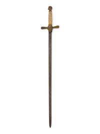 A Continental Bone-Handled Sword and Sheath