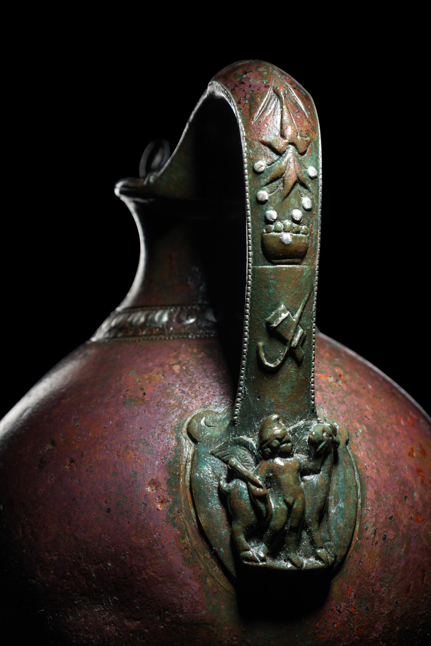 A Roman Bronze Oinochoe