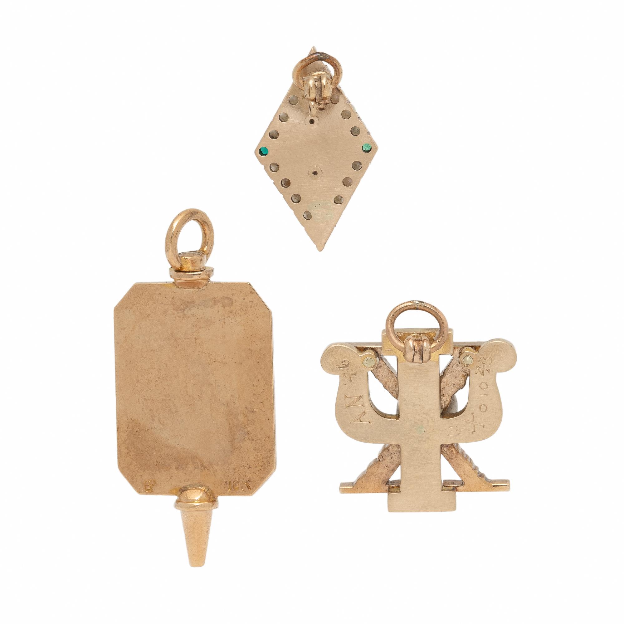 Collection of Low Karat Gold Charms