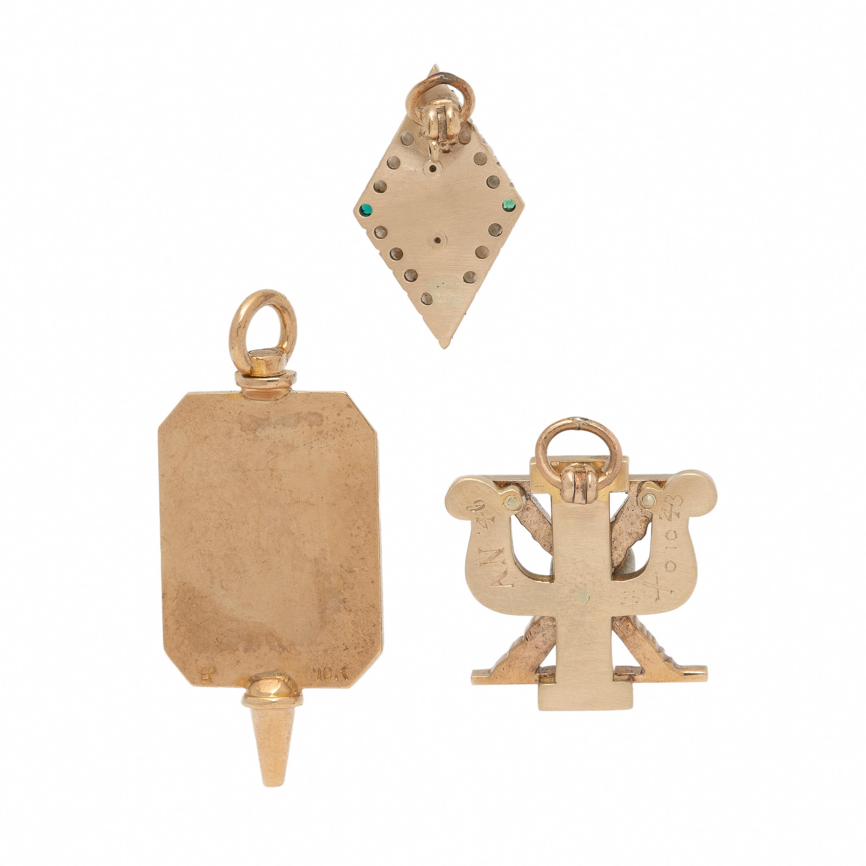 Collection of Low Karat Gold Charms