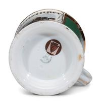 A Race Car Driver's Porcelain Occupational Shaving Mug