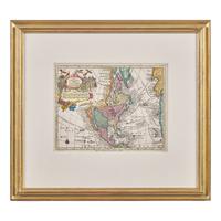 [Maps & Atlases] Lotter, Tobias Conrad. Nov Orbis sive America Septentrionalis divisa per sua Regna Provinc: et Insul: Cura et Opera