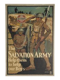 [WWI]. 6 posters promoting the United War Work Campaign. Ca 1918. [ With ]: Salvation Army poster.