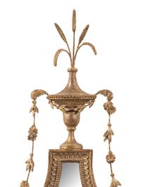 A Pair of George III Giltwood Girandole Mirrors