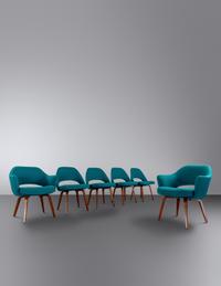 Set of Six Dining Chairs Knoll Associates, USA