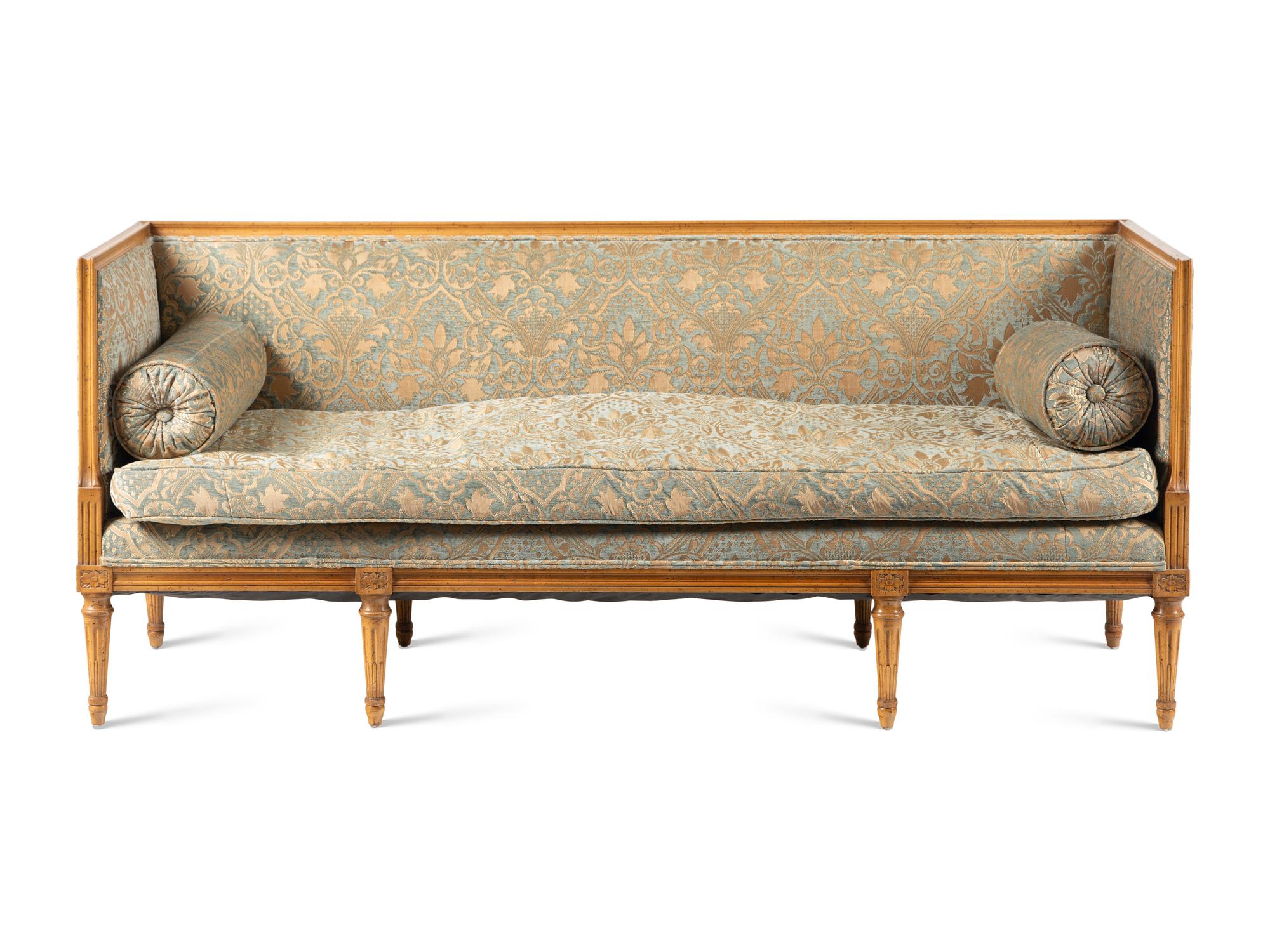 A Louis XVI Style Beechwood Settee