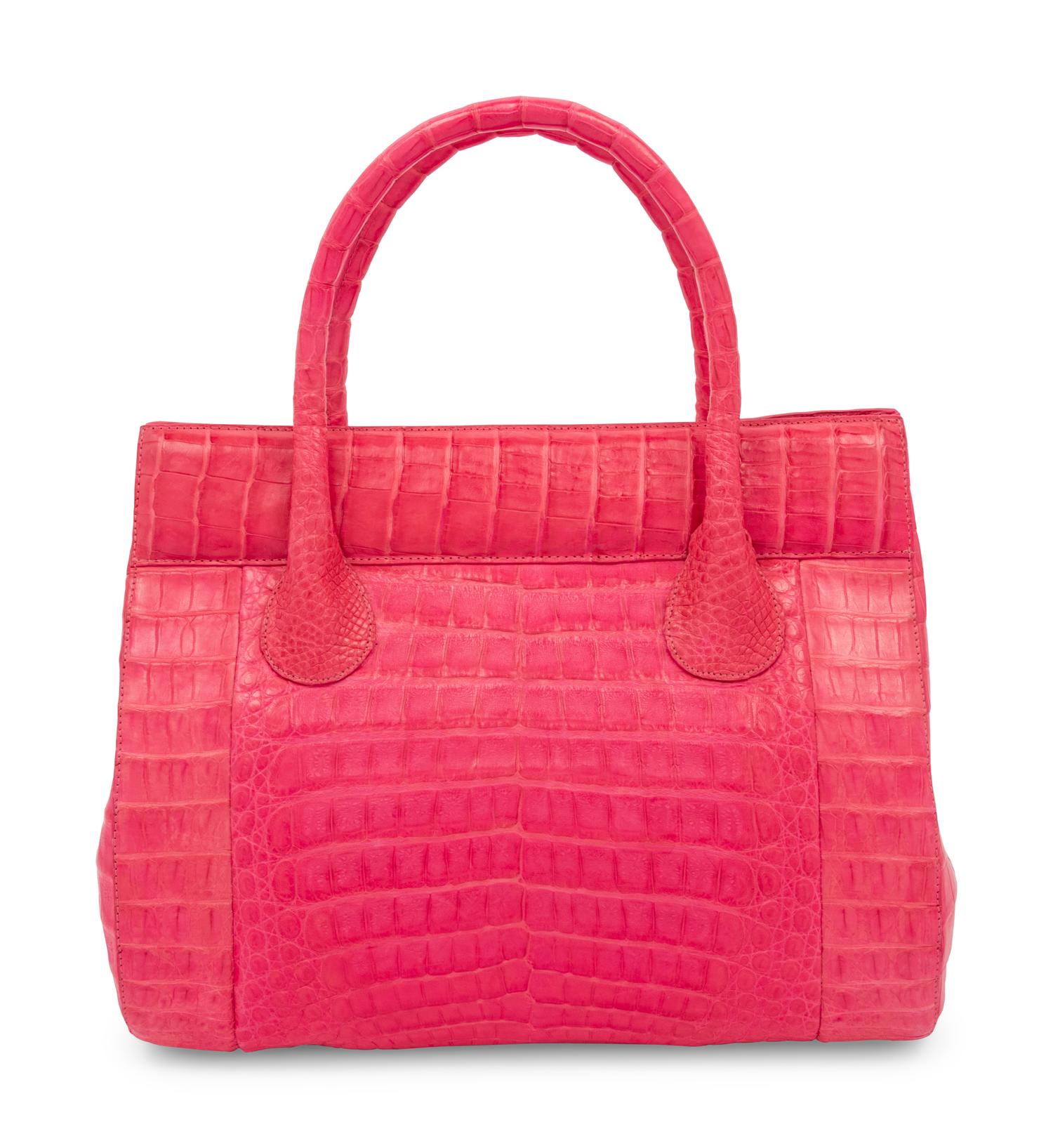 Nancy Gonzalez Pink Crocodile Bag, 2000s