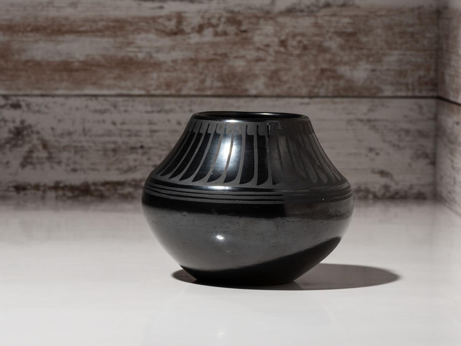 Blackware Pottery Vase, 1943-1954