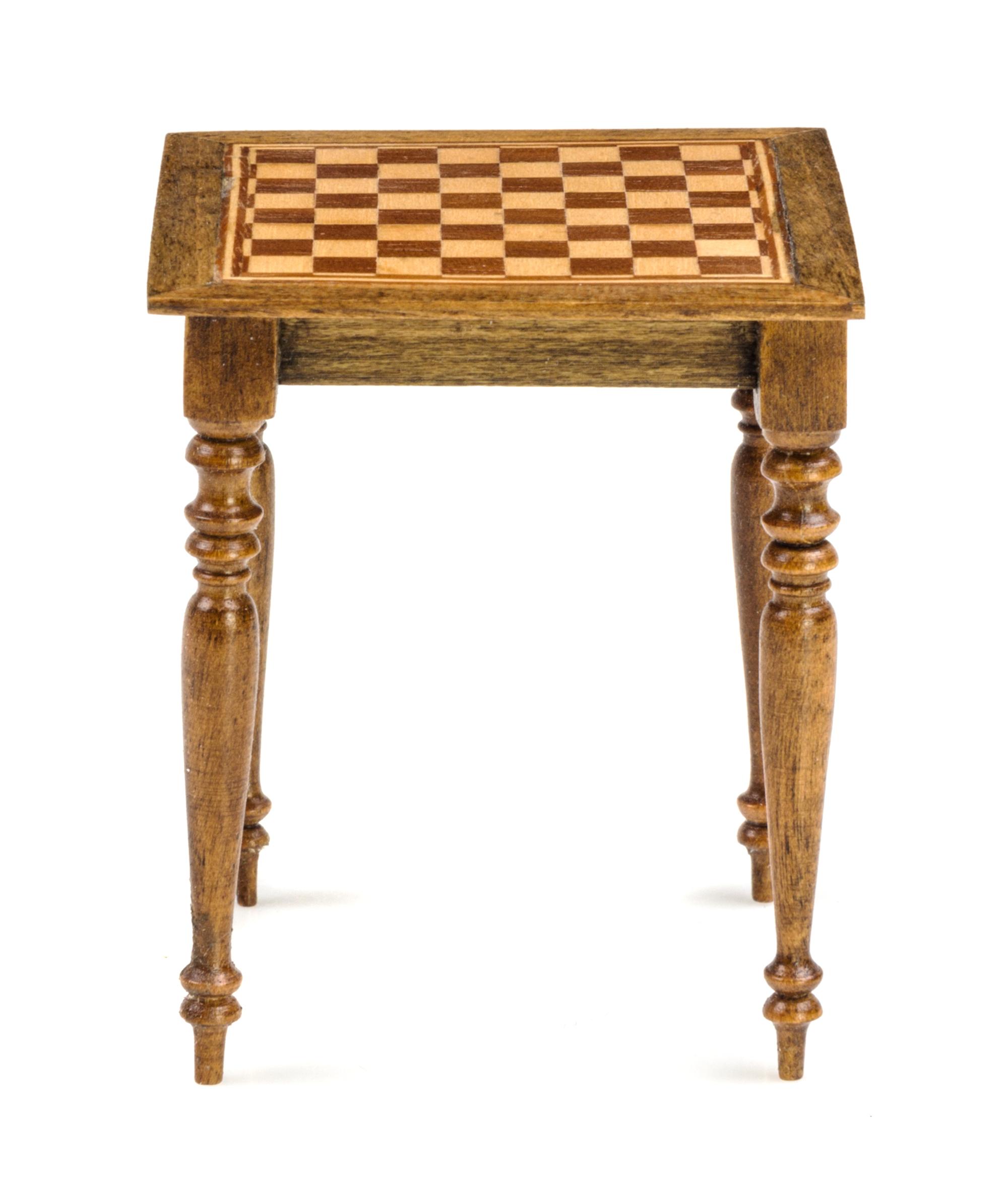 A Parquetry Games Table Height 2 3/8 x width 2 x depth 2 inches. — David Krupick, 1983