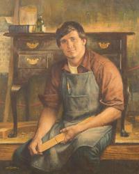 Robert Kennedy Abbett (American, 1926–2015) - Portrait of Mr. Frank Rhodes Jr.