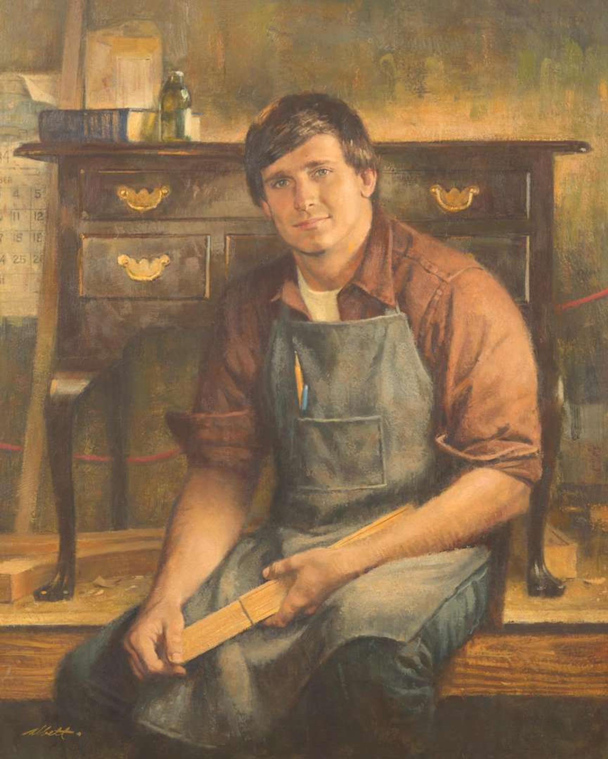 Robert Kennedy Abbett (American, 1926–2015) - Portrait of Mr. Frank Rhodes Jr.