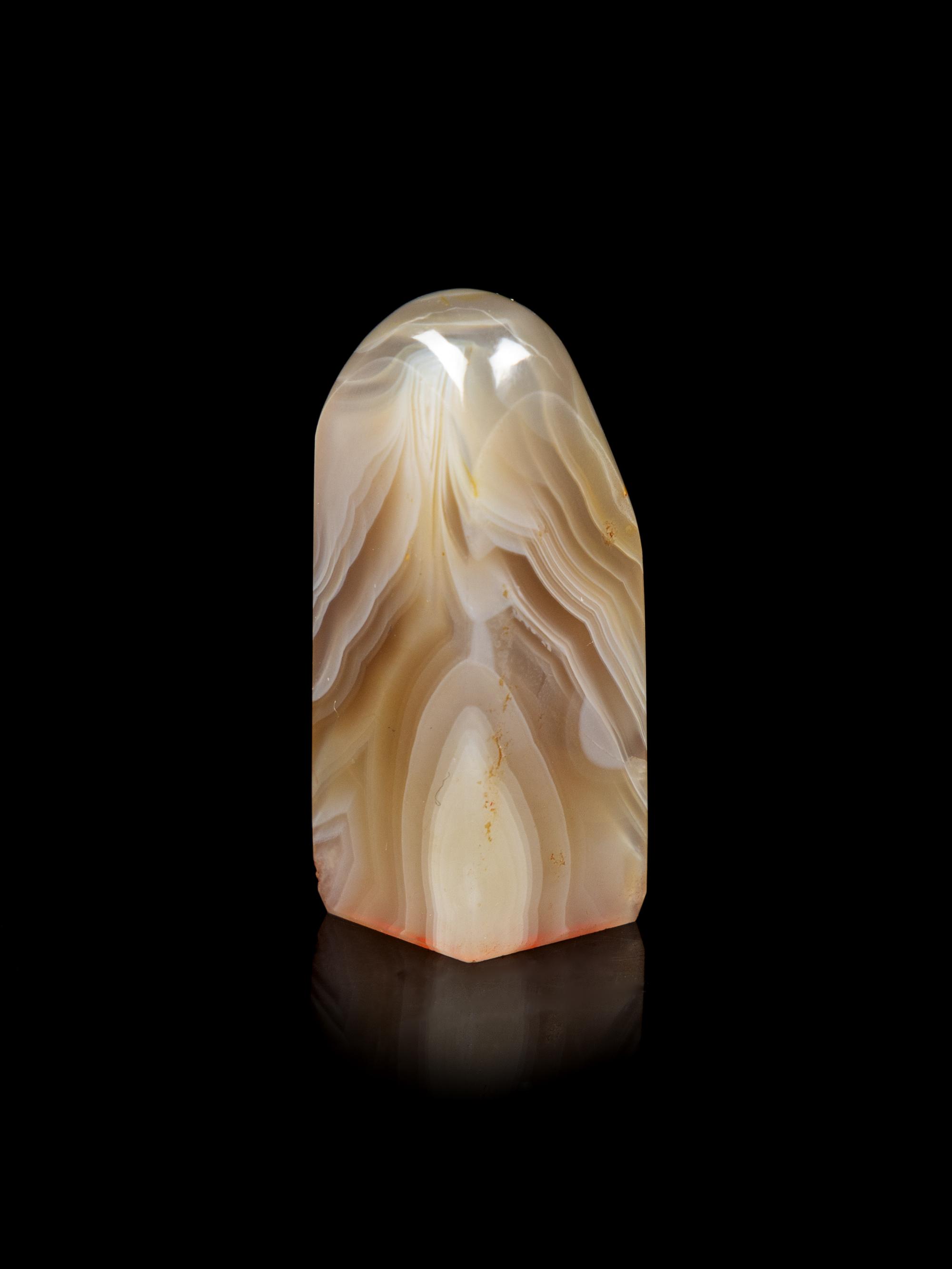 A Chinese Banded Agate Seal Stone