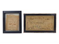 Two American Painted Looking Glasses