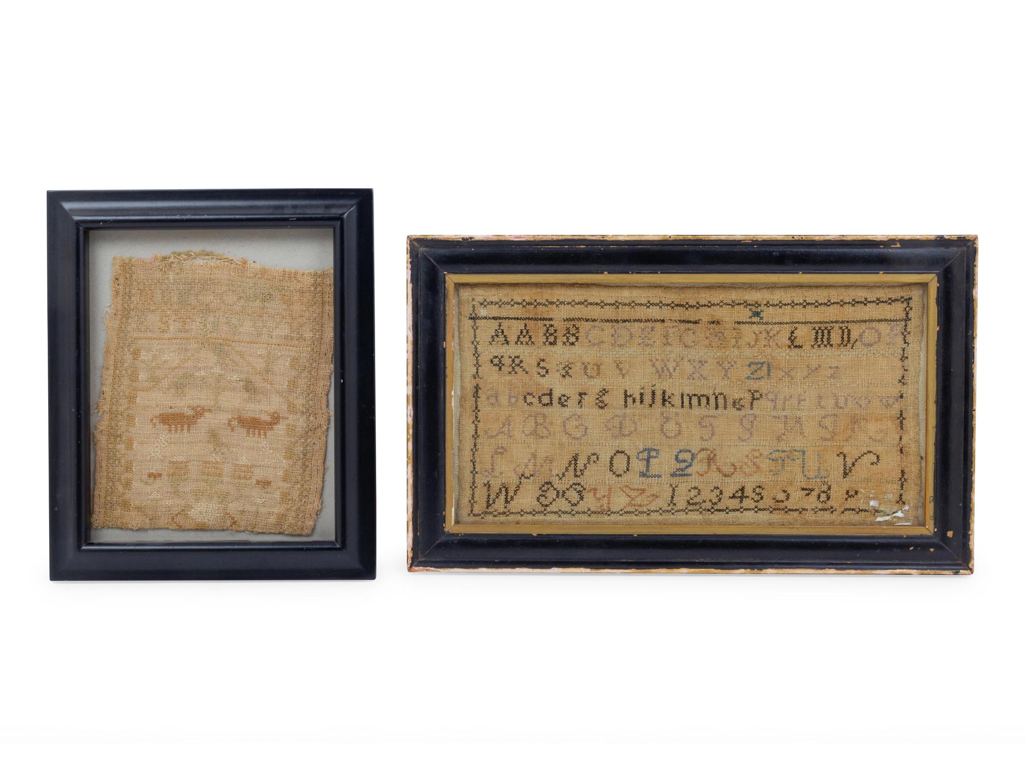 Two American Painted Looking Glasses
