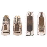 Four Excavated Civil War Era Sectioned Half Artillery Shells, including Hotckiss and Parrott