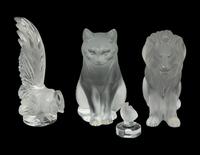 A Collection of Lalique Animal Figures