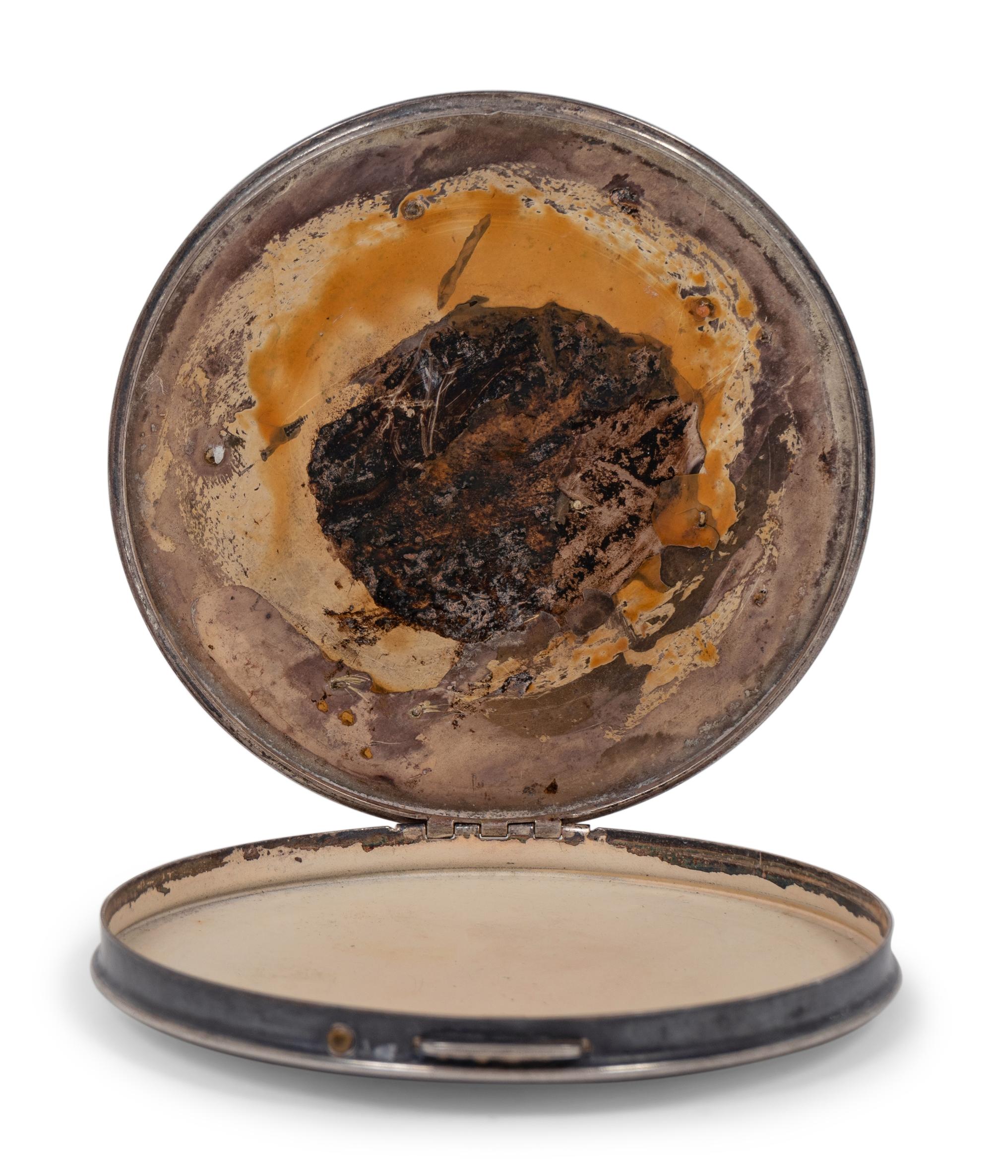 A Jimmie Wilson Baseball Career Achievement Sterling Silver Compact Presented to his Daughter Jane,