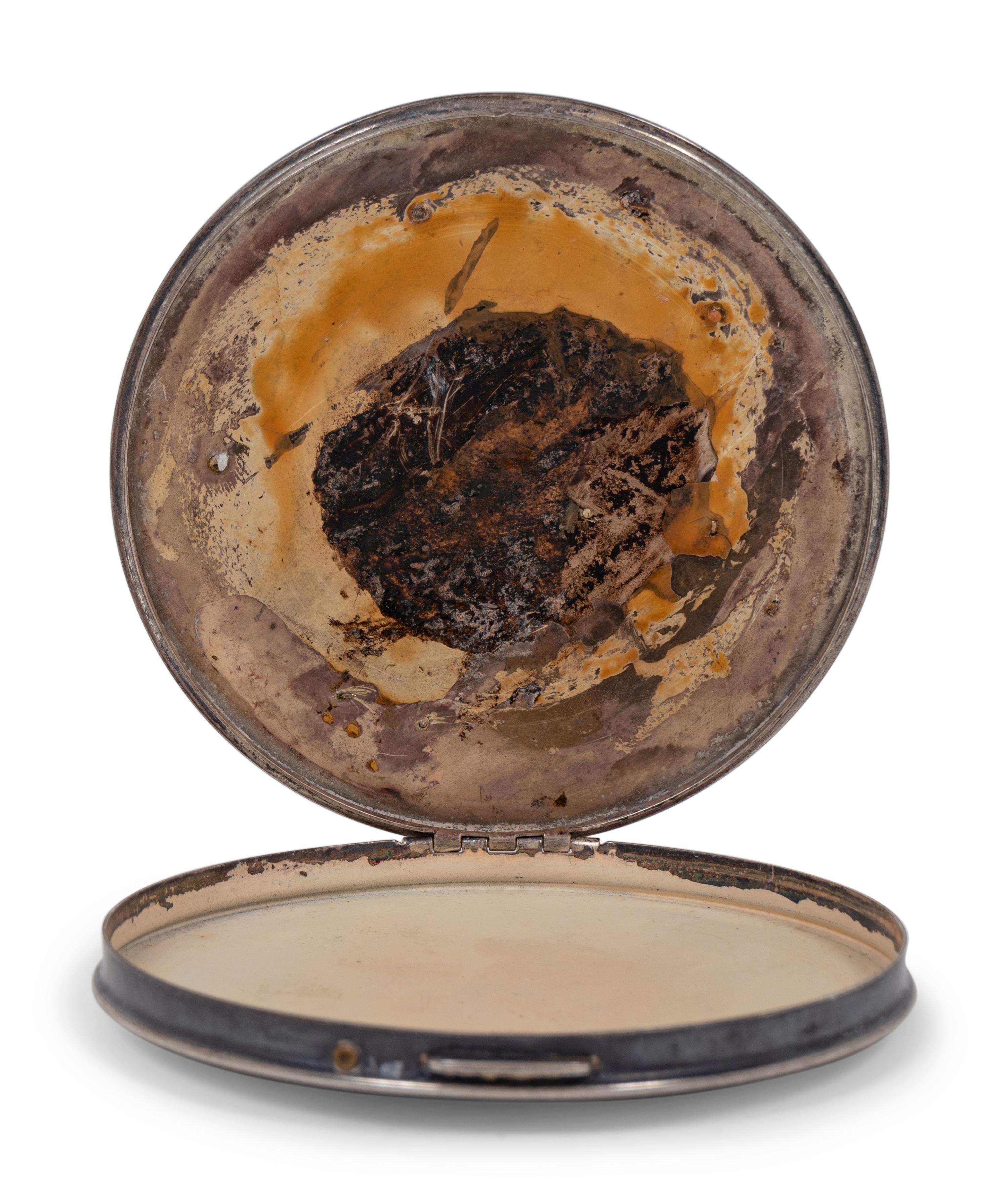 A Jimmie Wilson Baseball Career Achievement Sterling Silver Compact Presented to his Daughter Jane,