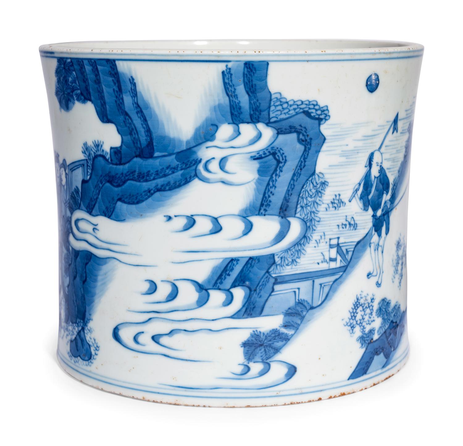 Three Chinese Blue and White Porcelain Wares