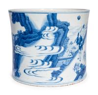 Three Chinese Blue and White Porcelain Wares