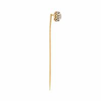 Diamond and Yellow Gold Stick Pin
