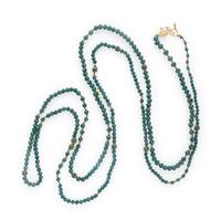 Coomi, Emerald, Diamond, and High Karat Yellow Gold Necklace