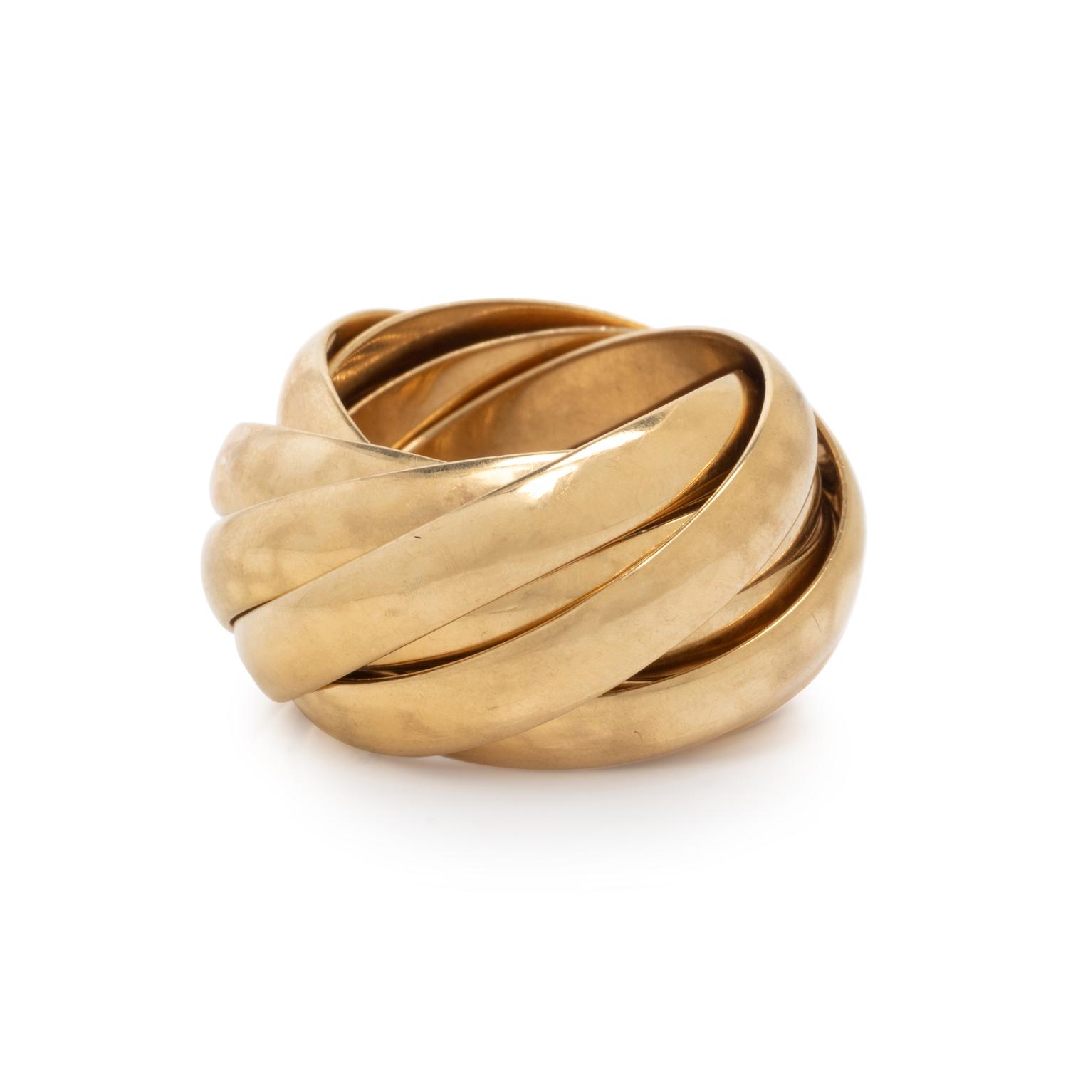 TIFFANY & CO., PALOMA PICASSO, YELLOW GOLD ROLLING RING