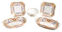 Five Pieces of Old Paris Porcelain Width of largest 12 1/4 inches. — 20TH CENTURY