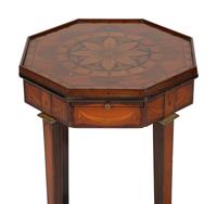 A Pair of George III Style Mahogany Candle Stands