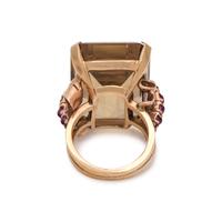 RETRO, CITRINE AND RUBY RING