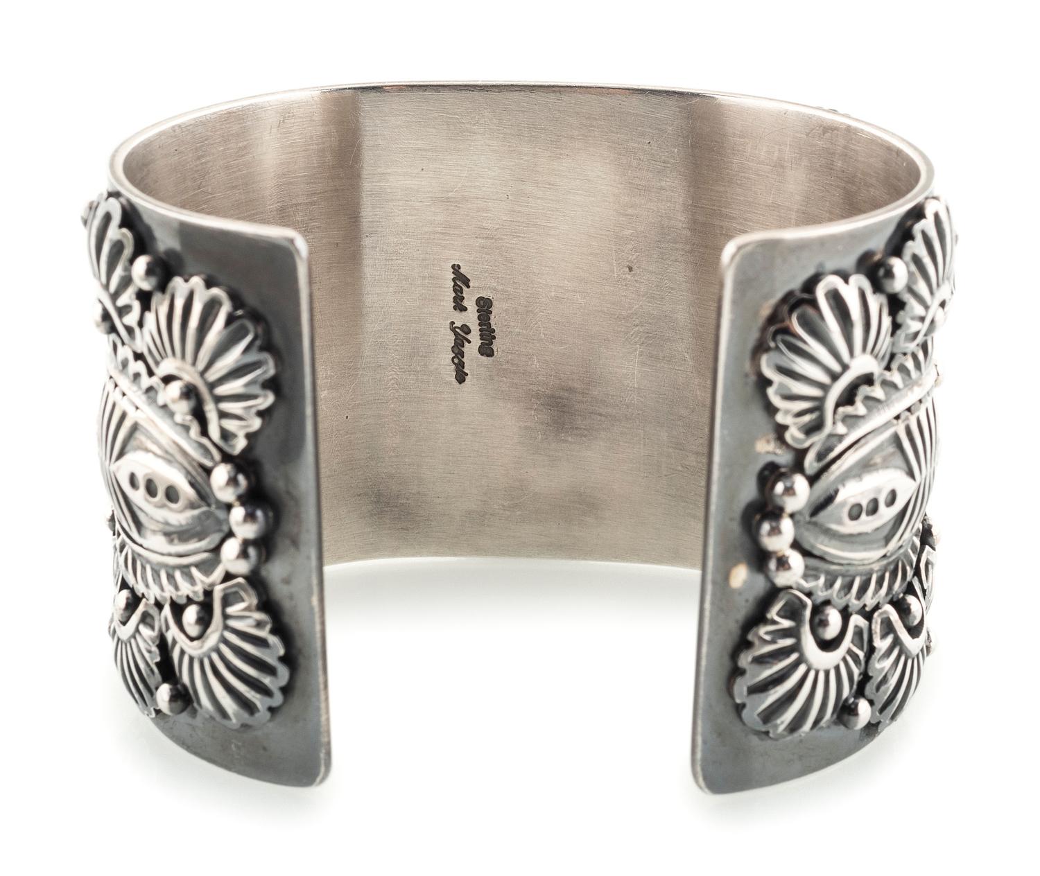 Sterling Silver and Royston Turquoise Cuff Bracelet