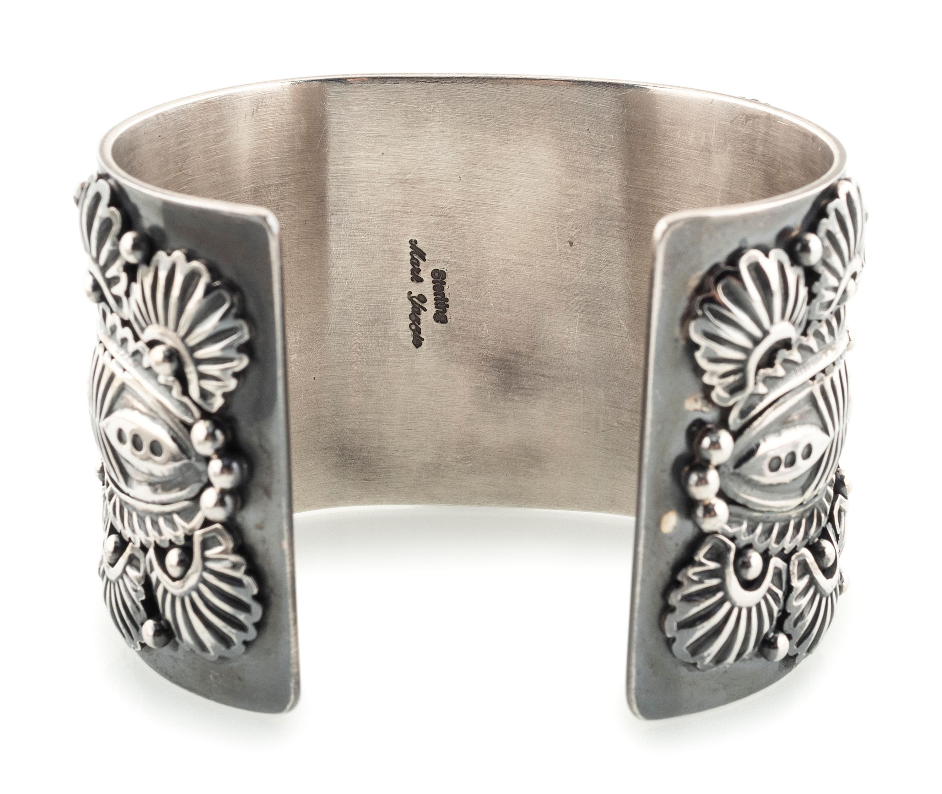 Sterling Silver and Royston Turquoise Cuff Bracelet