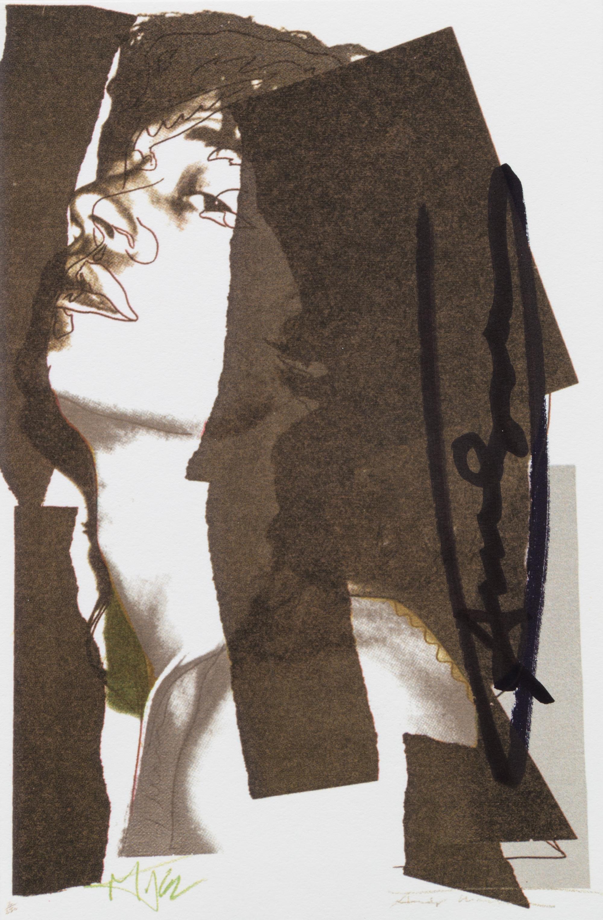 Andy Warhol, (American, 1928-1987), Mick Jagger, 1975 (set of ten announcement cards with cover published by Castelli Graphics for the