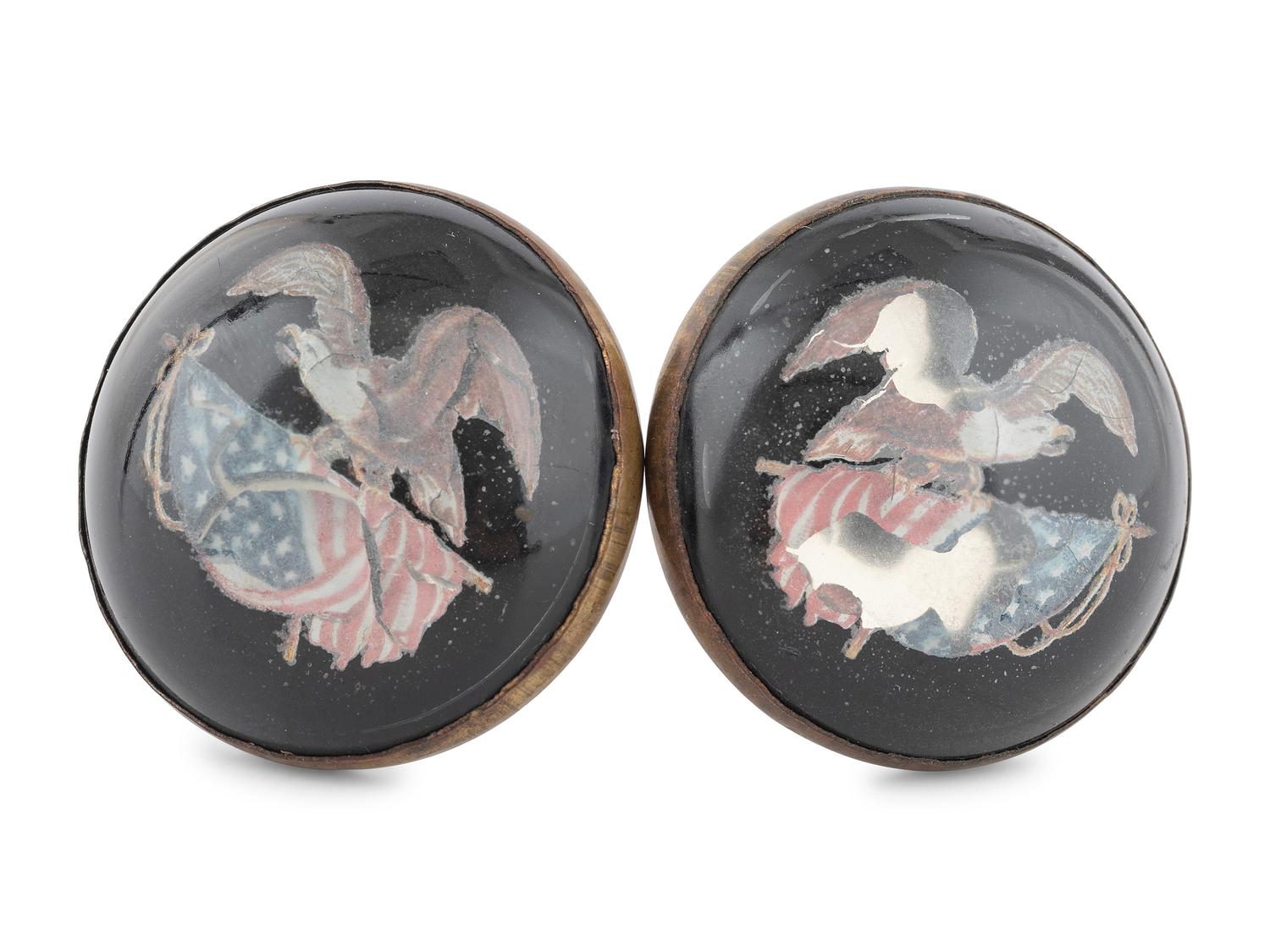 A Pair of Centennial Eagle Curtain Tie Backs