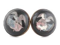 A Pair of Centennial Eagle Curtain Tie Backs