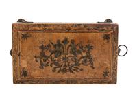 A George III Penwork Tea Caddy