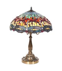 A Leaded Glass Table Lamp Height 27 1/2 inches. — SECOND HALF 20TH CENTURY