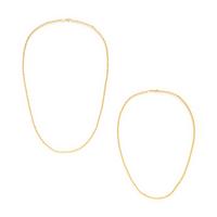 Two Yellow Gold Chain Necklaces