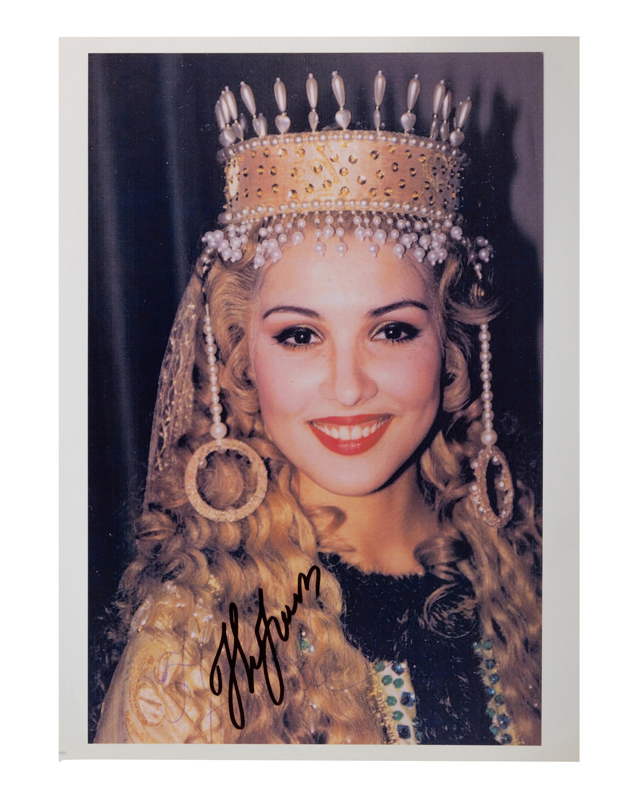 [20TH-CENTURY OPERA SINGERS]. A group of 6 signed photographs or photographic prints of opera singers from the 1970s-1990s, comprising images of: