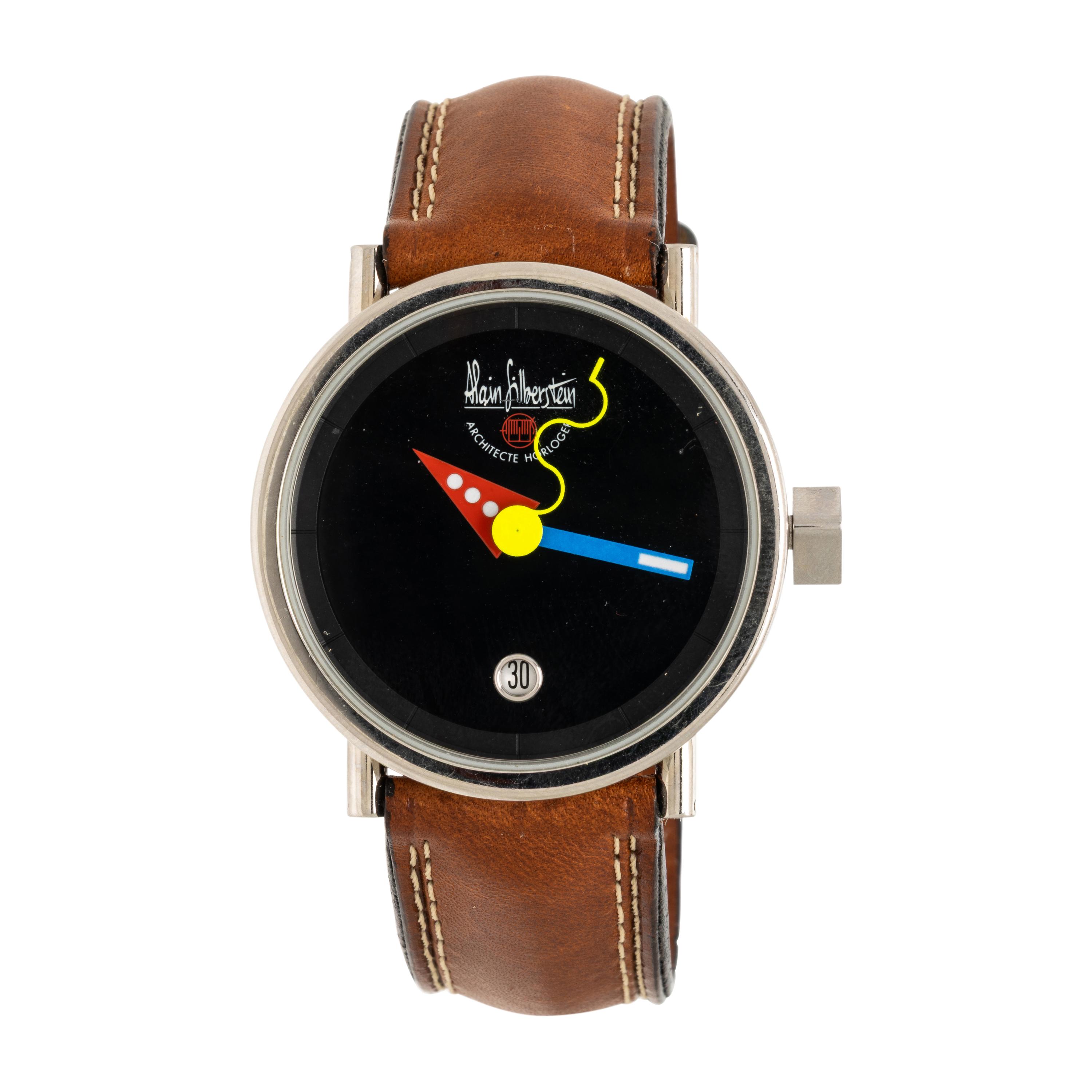 Alain Silberstein, Stainless Steel 'Klub Medio' Watch