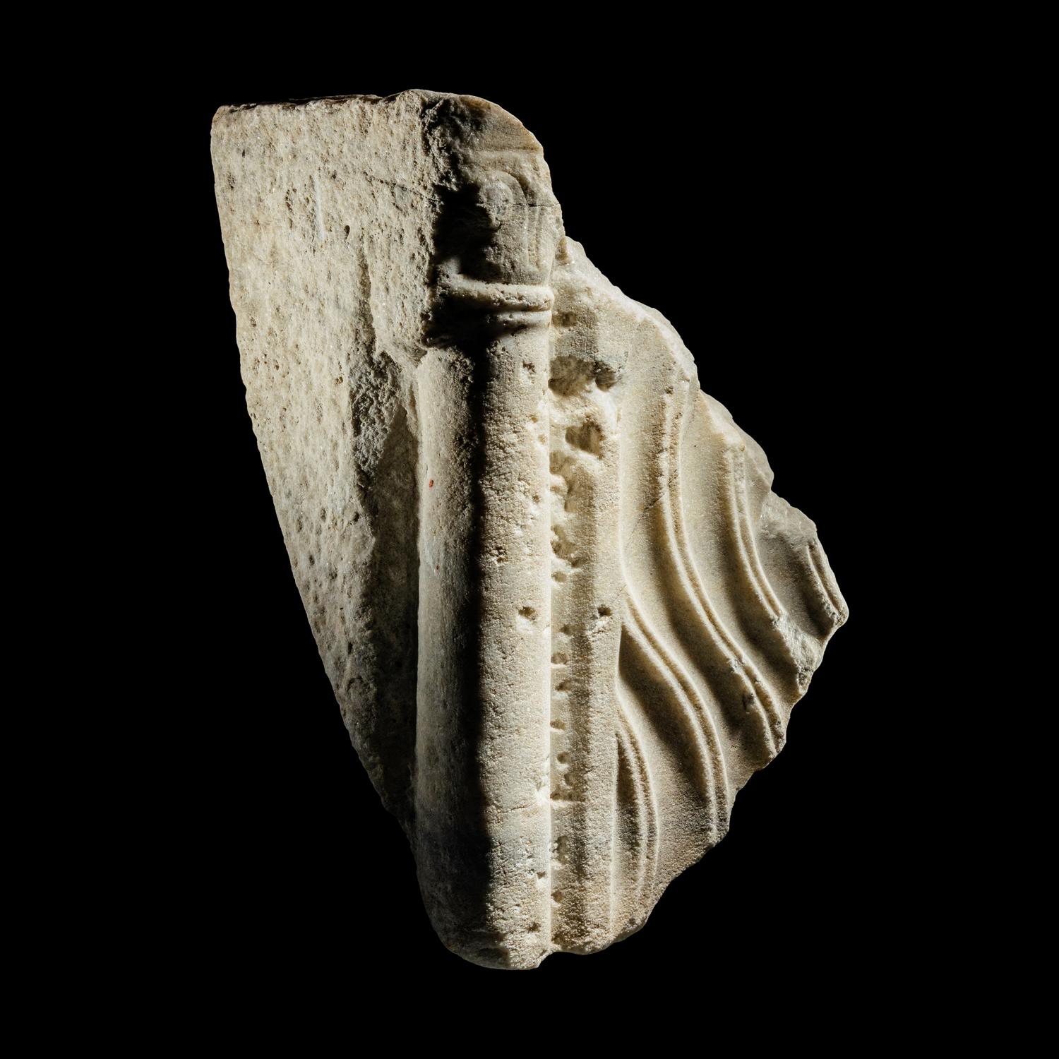 A Roman Marble Sarcophagus Fragment