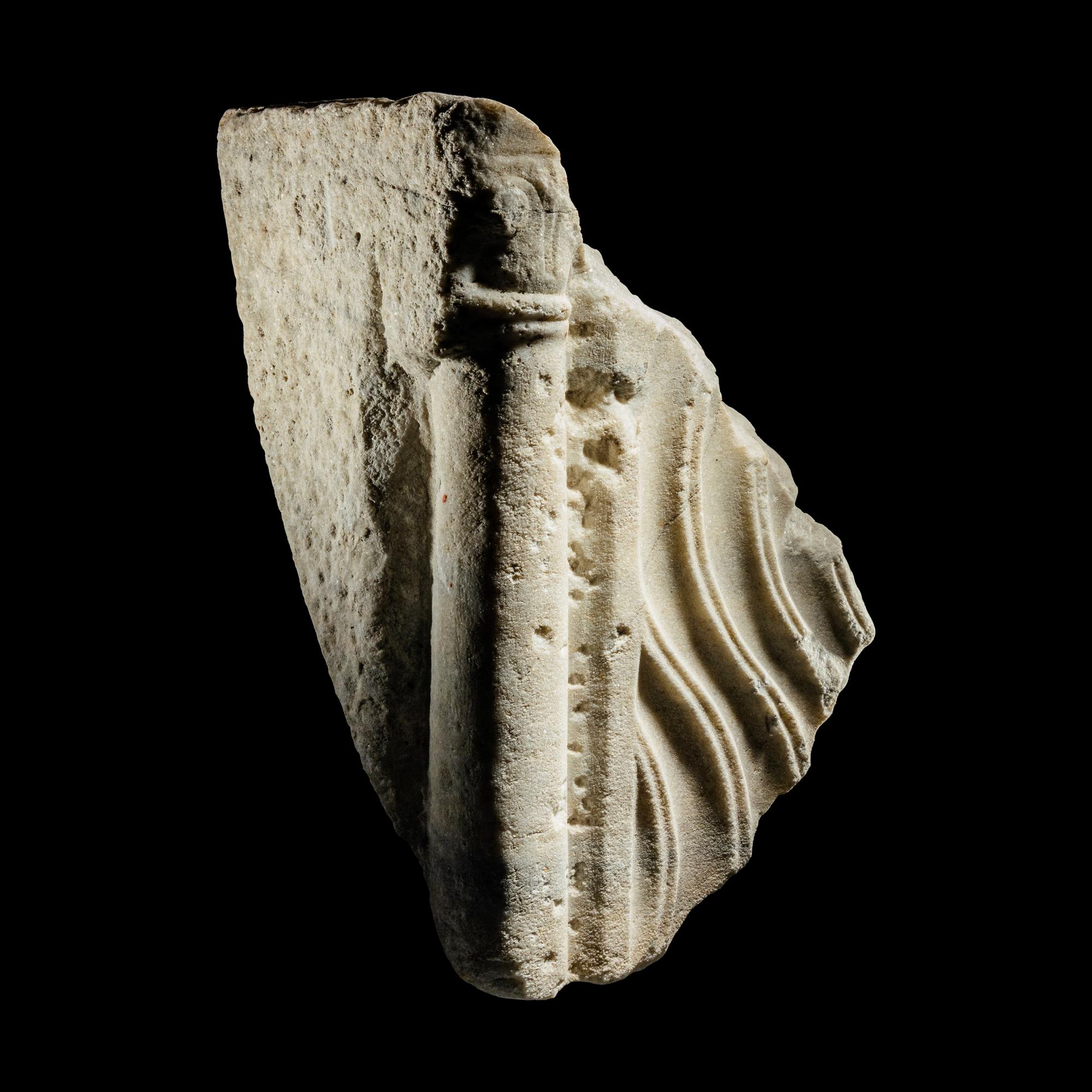 A Roman Marble Sarcophagus Fragment