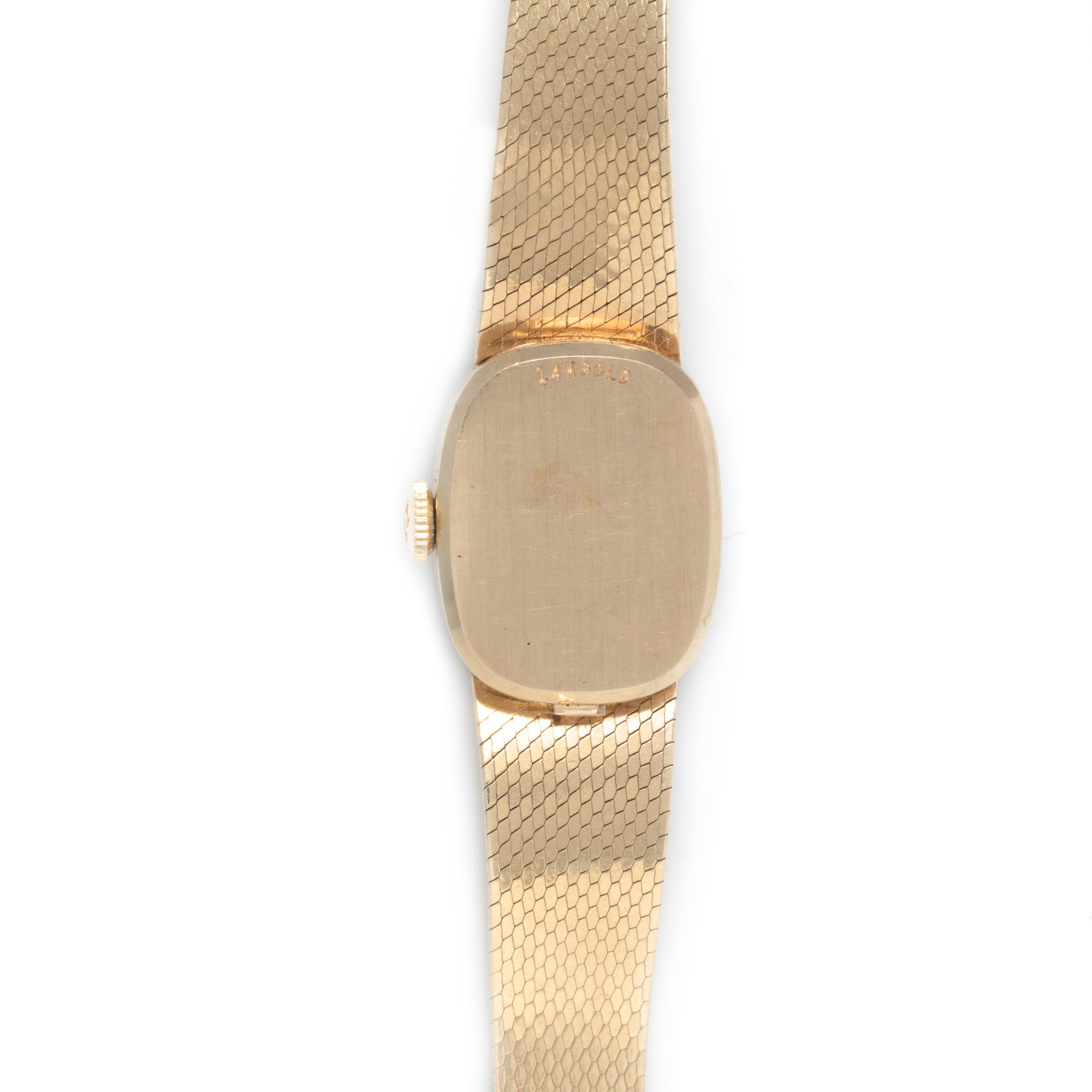 OMEGA, 14K YELLOW GOLD WRISTWATCH