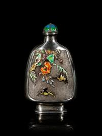 An Enamel on Silver Snuff Bottle