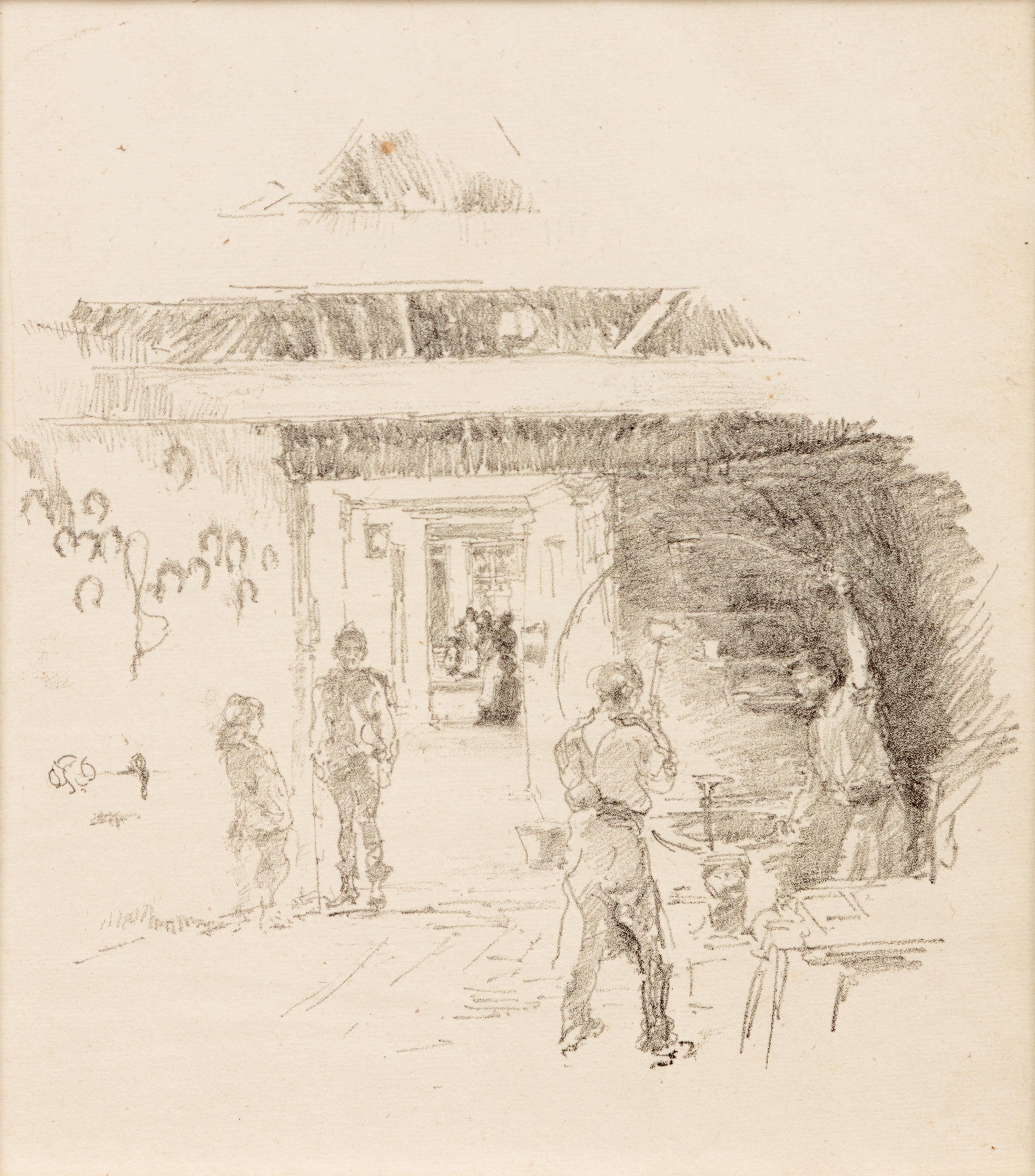 A group of three lithographs ( Tyresmith; Firelight: Joseph Pennell No. 1; Little Evelyn )