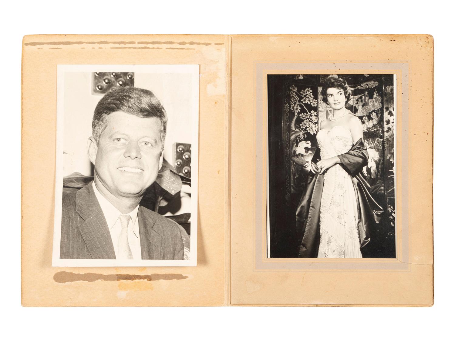 [PRESIDENTS] Photographs and ephemera related to Presidents Kennedy, FDR, Truman, and Reagan.