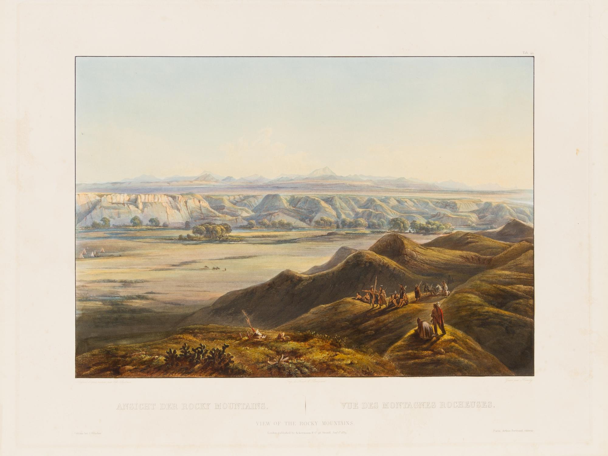 BODMER, Karl (1809-1893) View of the Rocky Mountains